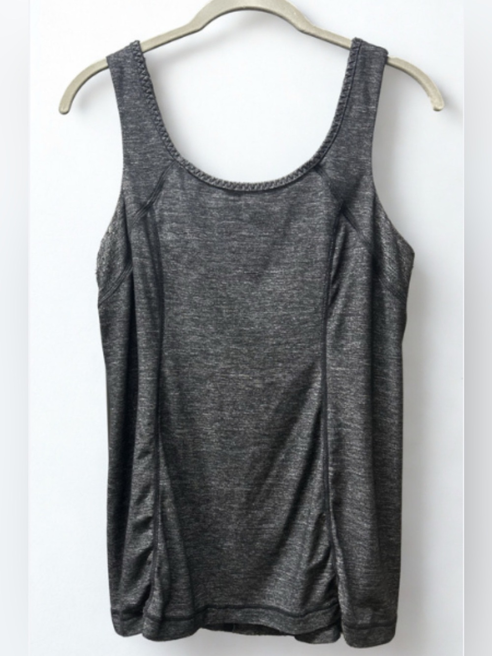 Lululemon Run Free Tank Heathered Black Size 10 EUC